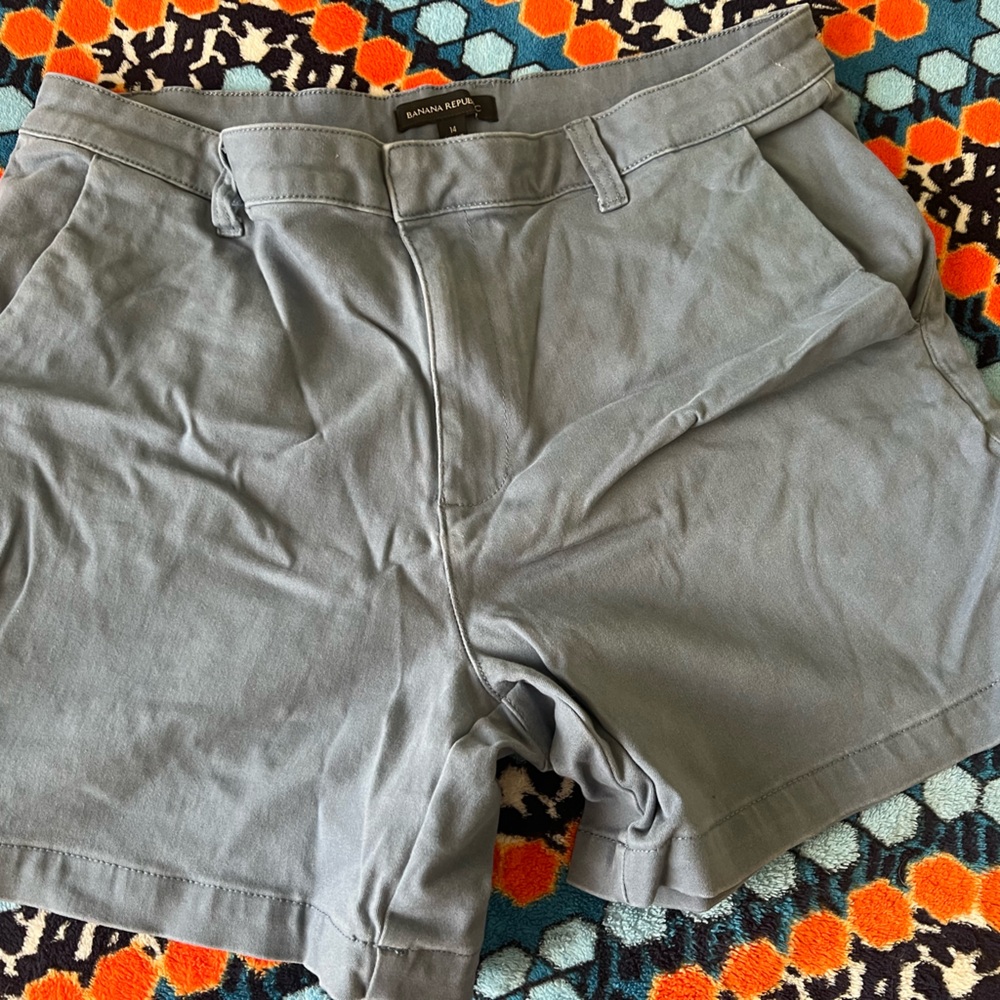 Women’s Banana Republic Slate Blue Chino Stretch Shorts